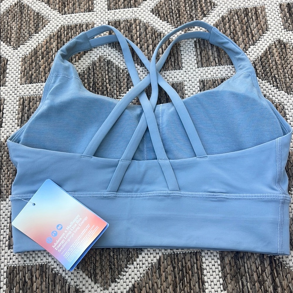 Lululemon x Madhappy Energy Light Blue Sports Bra - Picture 4 of 7